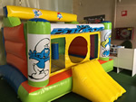Castillo hinchable peque�o modelo pitufos para renting